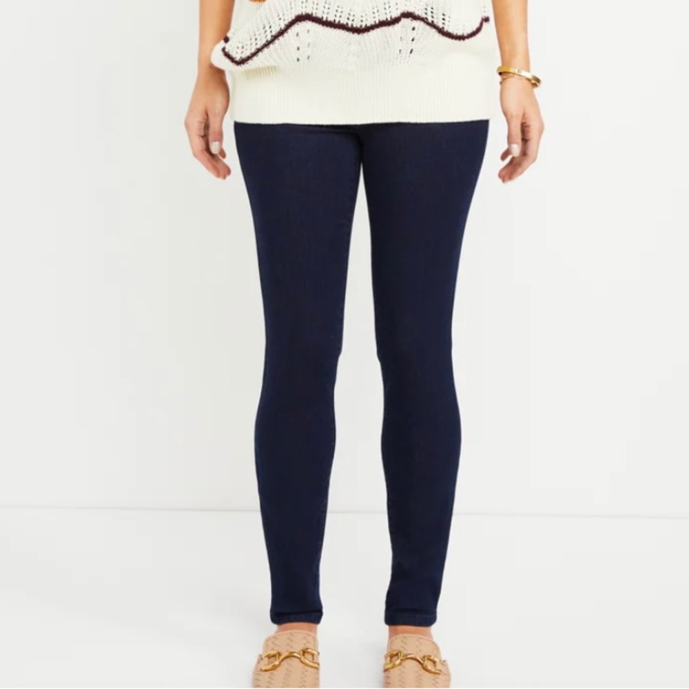 INDIGO BLUE Dark Blue Maternity Jeans Large